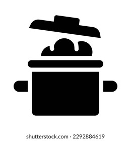 gráfico vectorial de ilustración de icono de glifo de cocina