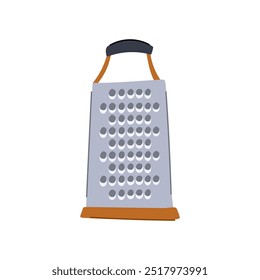 cooking grater cartoon. slicer stainless, steel handheld, culinary utensil cooking grater sign. isolated symbol vector illustration