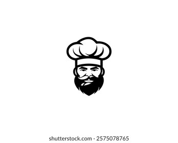 Cooking Hat Icon, chef vector hat icon, Minimalist Chef Hat for Food Business