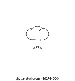 cooking hat Icon vector sign isolated for graphic and web design. chef hat symbol template color editable on white background.
