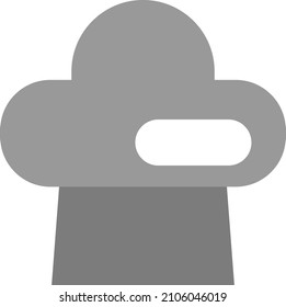 Cooking hat, illustration, vector on a white background.