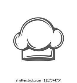 Cooking hat isolated on white background. Symbol for cooking design logo and emblem. Vector illustration