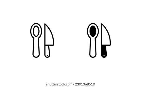 Diseño de iconos de cocina con ilustración de fondo blanco