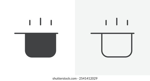 Cooking icon flat and simple set design