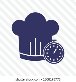 Cooking icon. isolated in striped background