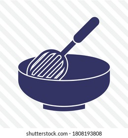 Cooking icon. isolated in striped background