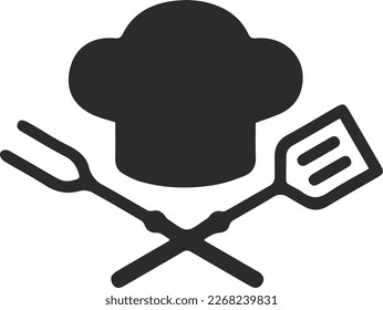 Kochsymbol, Kochen und Küchensymbol, schwarz Vektorgrafik