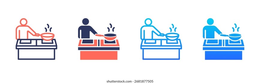Paquete de iconos de cocina en múltiples estilos