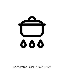Kochsymbol. Brand. isolierte Vektorillustration EPS10