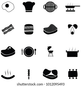 cooking icon set