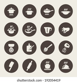 Cooking icon set