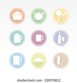 Cooking icon set