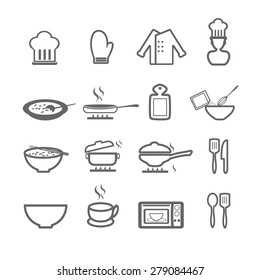 Cooking icon set 