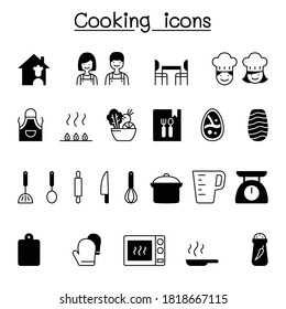 Cooking-Icon-Set, Vektorgrafik-Design