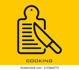Cooking icon signs