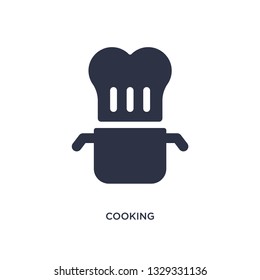 cooking icon. Simple element illustration from fast food concept. cooking editable symbol design on white background. Can be use for web and mobile.