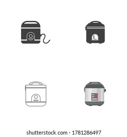 Diseño de ilustraciones vectoriales de iconos de cocina