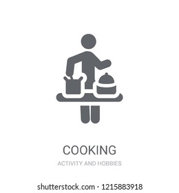 Cooking icon. Trendy Cooking logo concept on white background from Activity and Hobbies collection. Suitable for use on web apps, mobile apps and print media.