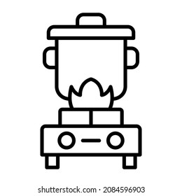 Kochsymbol, Vektorbild. Kann auch für Web-Apps, mobile Apps und Printmedien verwendet werden.