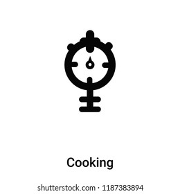Cooking icon vector isolated on white background, logo concept of Cooking sign on transparent background, filled black symbol