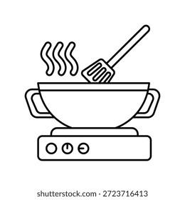 Icono de cocina con fondo blanco Vector Ilustración de stock