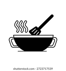 Icono de cocina con fondo blanco Vector ilustración de stock