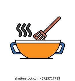 Icono de cocina con fondo blanco Vector ilustración de stock