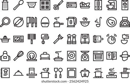 Cooking icons High-Quality Vector Icons Collection with Editable Stroke. Ideal for Professional and Creative Projects.