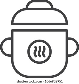 Cooking Icons. Cooking recipe outline vector signs and symbols collection.