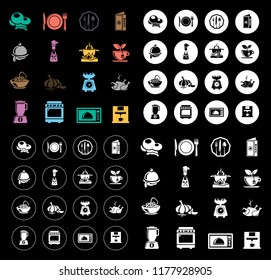 Cooking icons set
