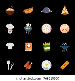Cooking icons set