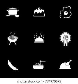 cooking icons set
