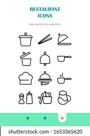 Cooking icons set, Kitchen utensils and tool icon set
