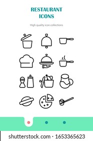 Cooking icons set, Kitchen utensils and tool icon set