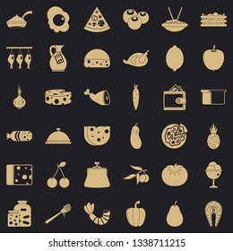 Cooking icons set. Simple style of 36 cooking vector icons for web for any design
