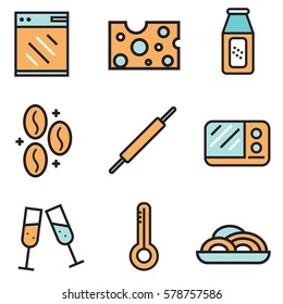 cooking icons set vector design, illustration EPS10