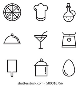 cooking icons set vector design, illustration EPS10