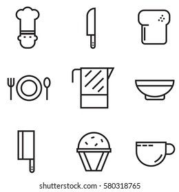 cooking icons set vector design, illustration EPS10