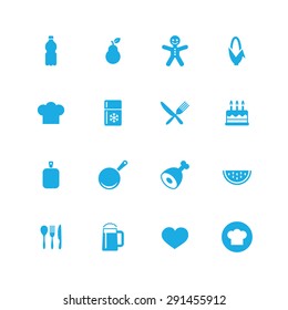 cooking icons universal set for web and mobile