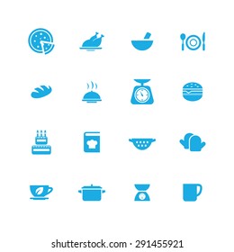 cooking icons universal set for web and mobile