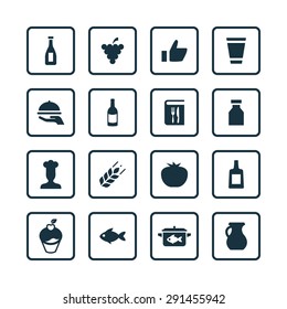 cooking icons universal set for web and mobile