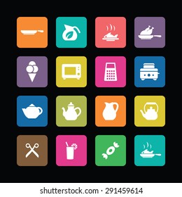 cooking icons universal set for web and mobile