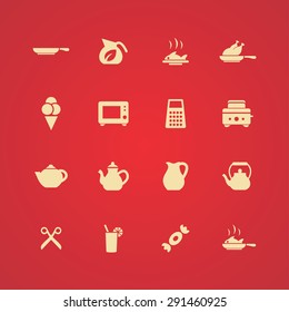 cooking icons universal set for web and mobile