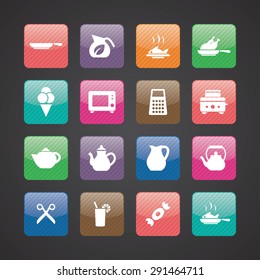 cooking icons universal set for web and mobile
