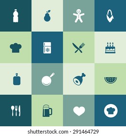 cooking icons universal set for web and mobile