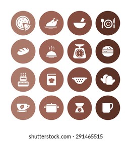 cooking icons universal set for web and mobile