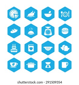 cooking icons universal set for web and mobile