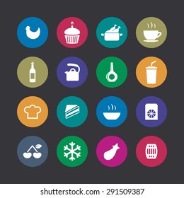 cooking icons universal set for web and mobile