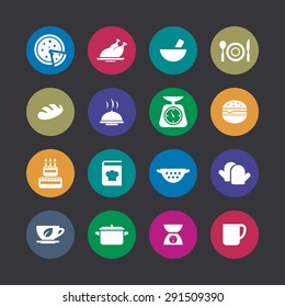 cooking icons universal set for web and mobile