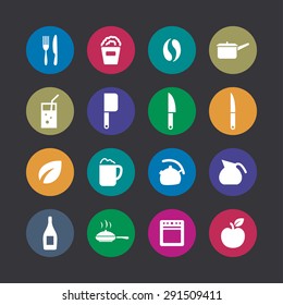 cooking icons universal set for web and mobile